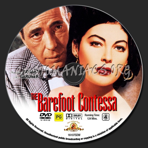 The Barefoot Contessa dvd label