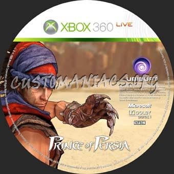 Prince of Persia dvd label