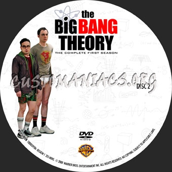 The Big Bang Theory Season 1 dvd label