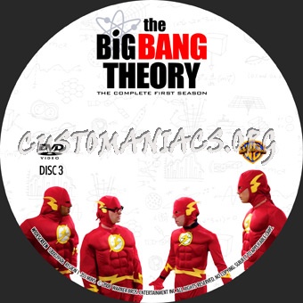 The Big Bang Theory Season 1 dvd label