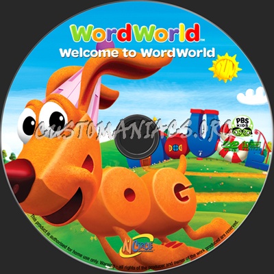 WordWorld Welcome to WordWorld dvd label