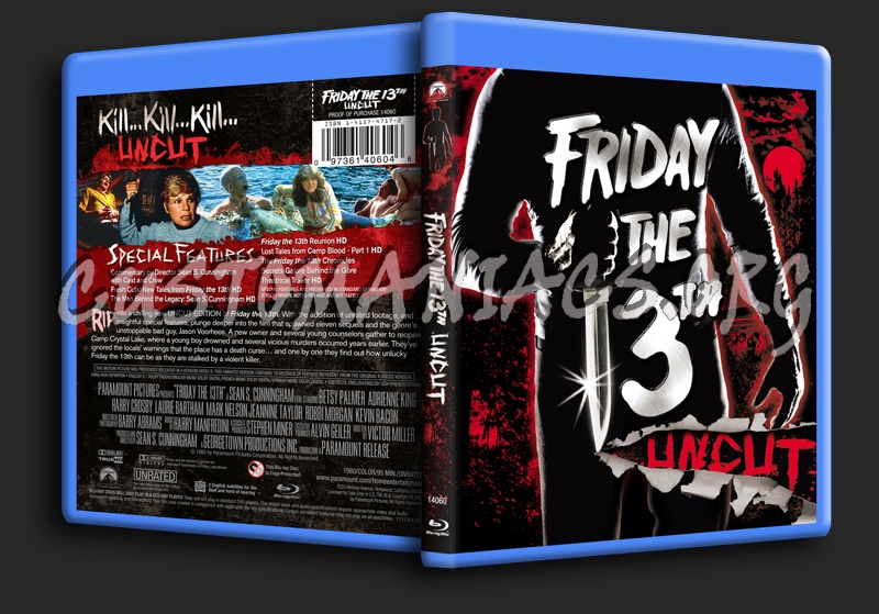 Friday the 13th blu-ray cover