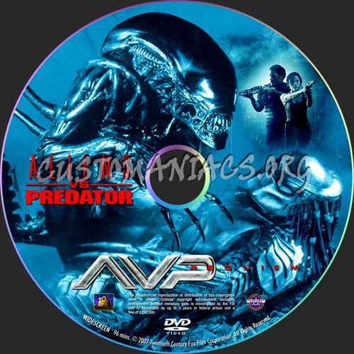 Aliens vs Predator Requiem dvd label