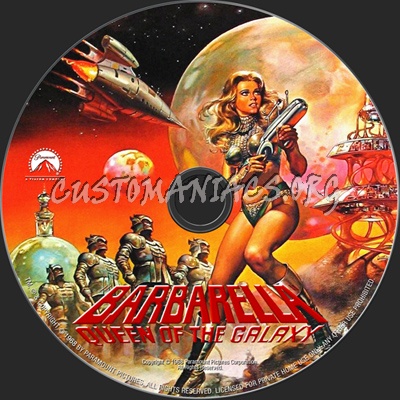 Barbarella dvd label