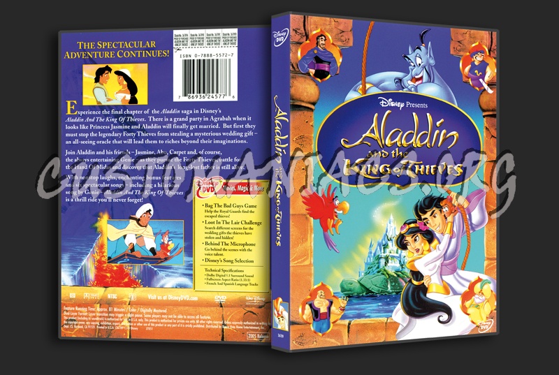 Aladdin and the King Of Thieves dvd cover