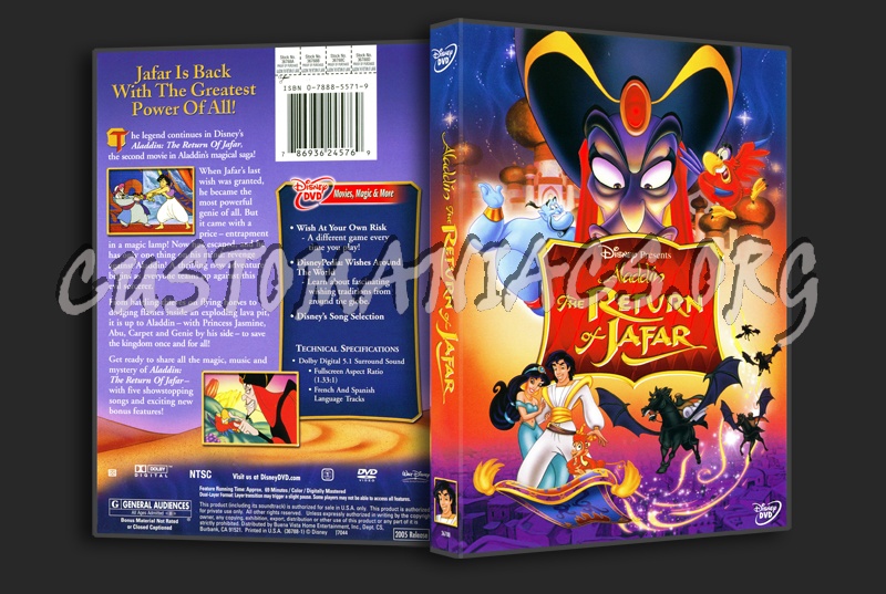 Aladdin the Return Of Jafar dvd cover