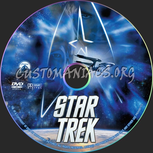 Star Trek dvd label