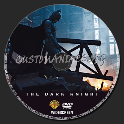 Batman The Dark Knight dvd label