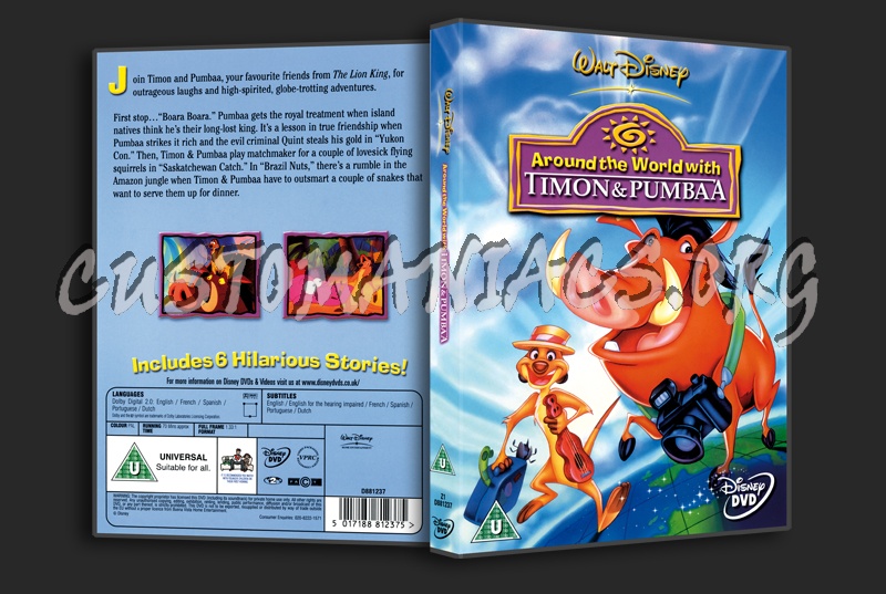 Around the world with Timon and Pumbaa dvd cover