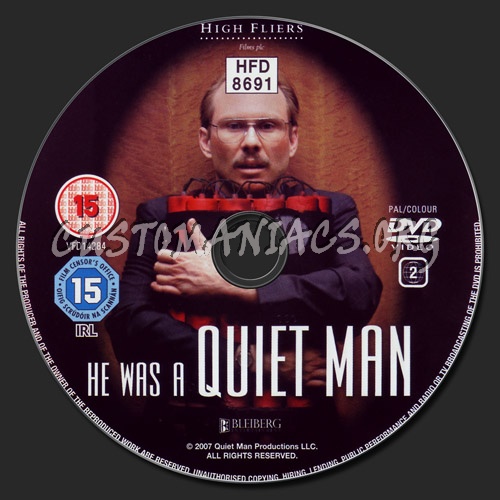 He Was A Quiet Man dvd label