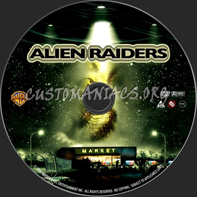 Alien Raiders dvd label