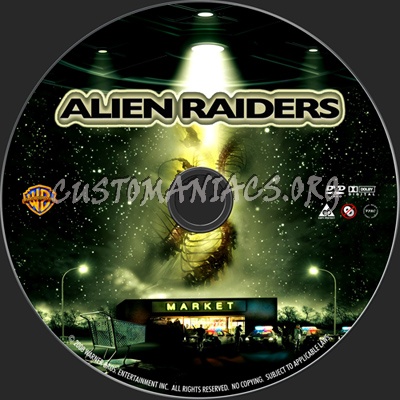 Alien Raiders dvd label