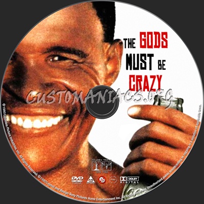 The Gods Must Be Crazy dvd label.