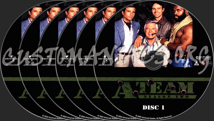 The A-Team Season 2 dvd label