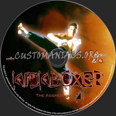 Kickboxer 4 dvd label