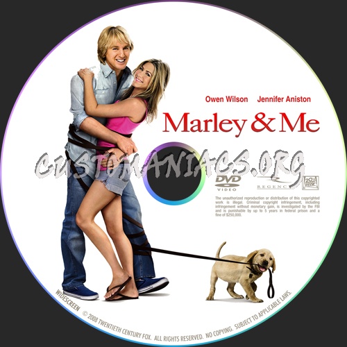 Marley & Me dvd label