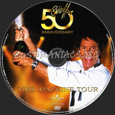 Cliff Richard Time Machine Tour dvd label