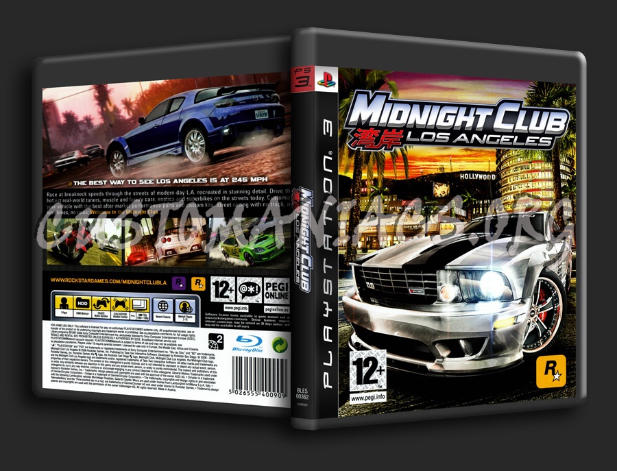 Midnight Club Los Angeles dvd cover