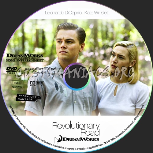 Revolutionary Road dvd label