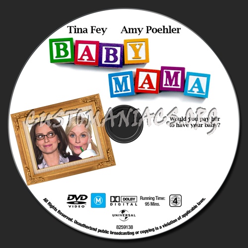 Baby Mama dvd label