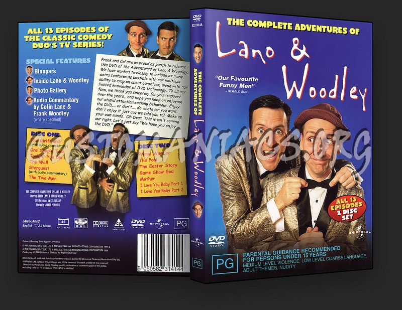 The Complete Adventures of Lano & Woodley dvd cover
