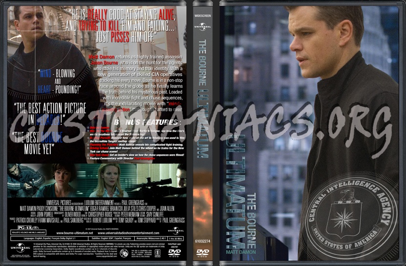 The Bourne Ultimatum dvd cover