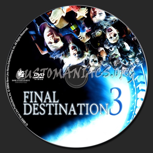 Final Destination 3 dvd label