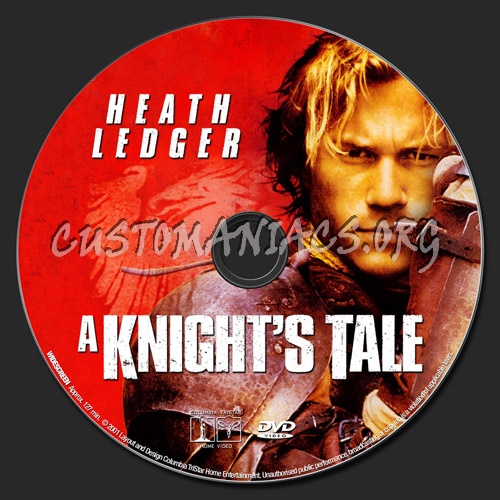 A Knight's Tale dvd label