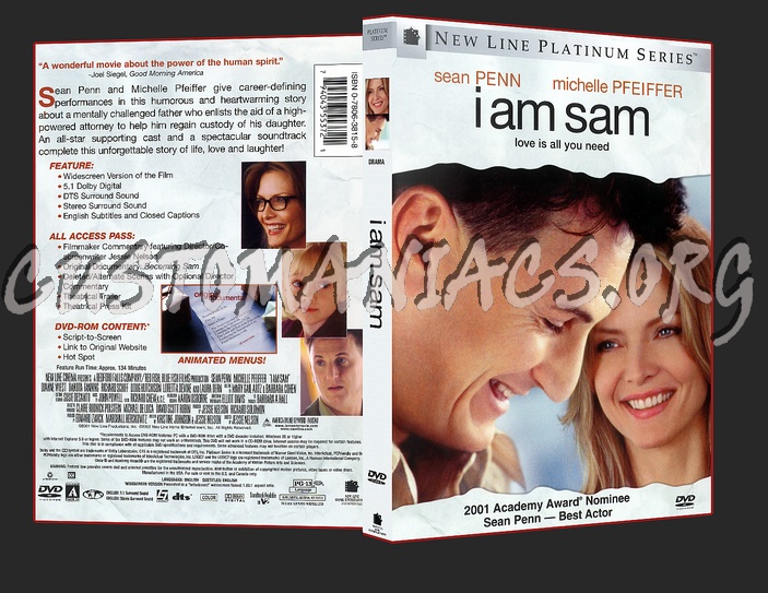 I Am Sam dvd cover