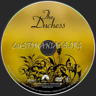 The Duchess dvd label