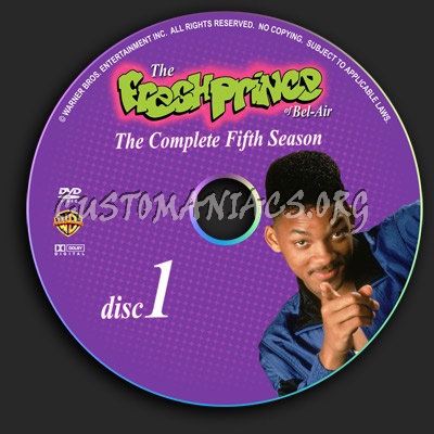 Season 5 - 4 Disc Set dvd label