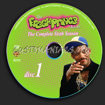 Season 6 - 4 Disc Set dvd label