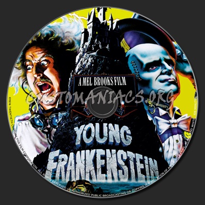 Young Frankenstein dvd label