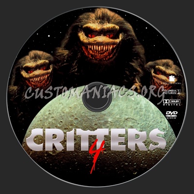 Critters 1, 2, 3 & 4 Collection dvd label