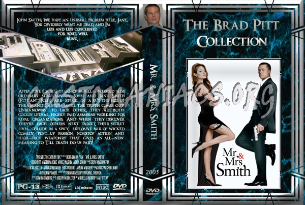 Mr & Mrs Smith dvd cover