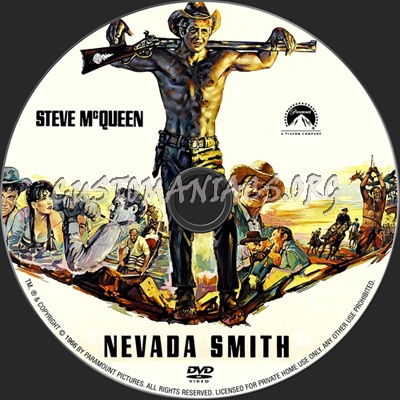 Nevada Smith dvd label