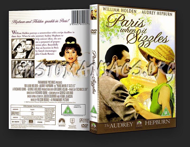 Paris When It Sizzles dvd cover