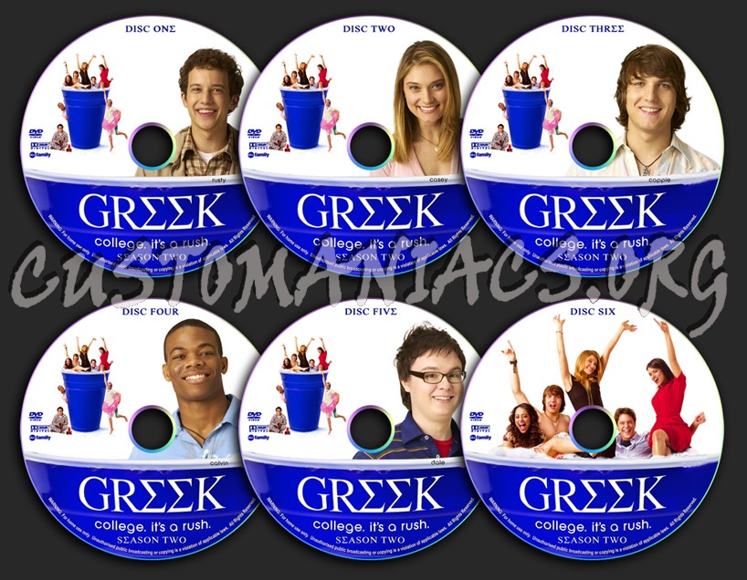 Greek - Season 2 dvd label