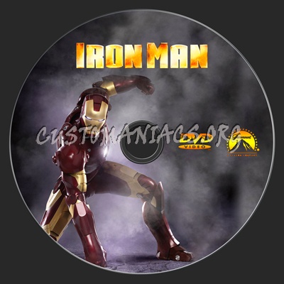 Iron Man dvd label