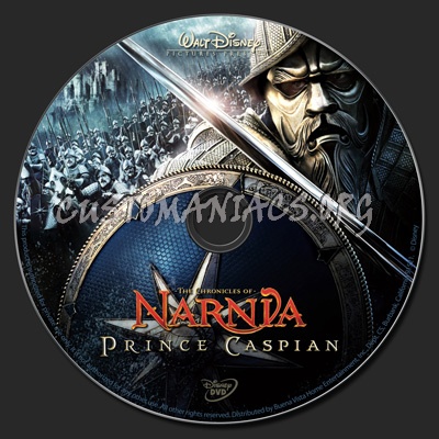 The Chronicles of Narnia - Prince Caspian dvd label