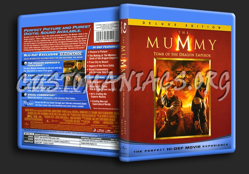 The Mummy: Tomb of the Dragon Emperor blu-ray cover