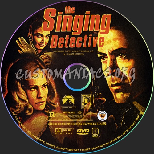 The Singing Detective dvd label