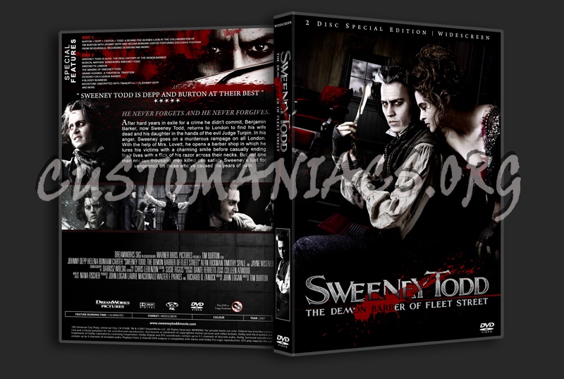 Sweeney Todd dvd cover