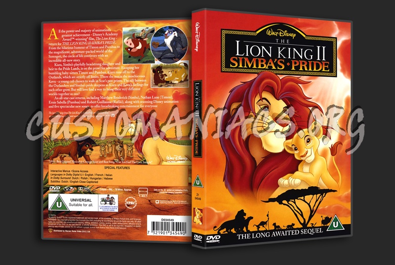 The Lion King 2 dvd cover