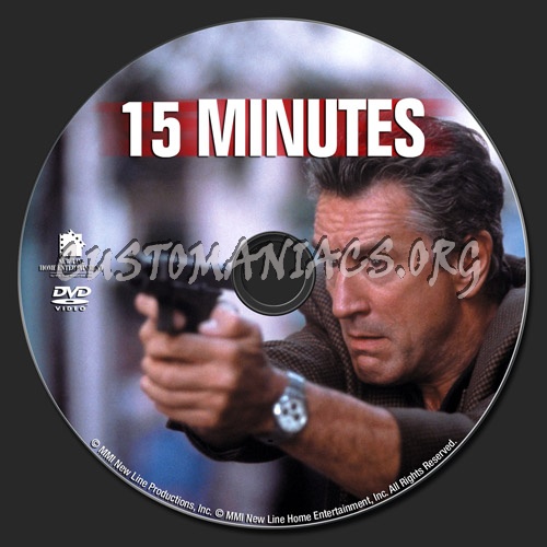 15 Minutes dvd label