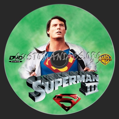 Superman 1-4 dvd label