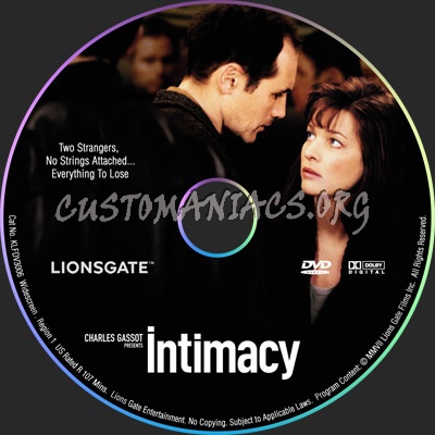 Intimacy dvd label