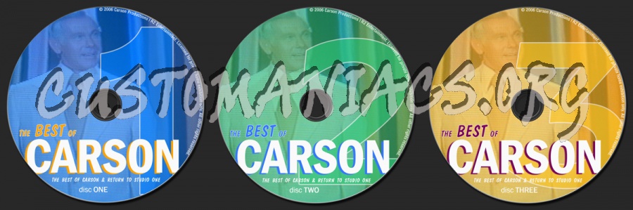 The Best Of Carson : Volume One dvd label