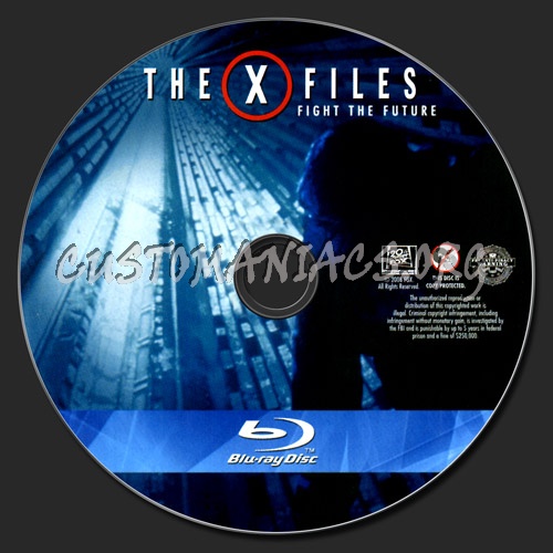 The X-Files: Fight the Future blu-ray label