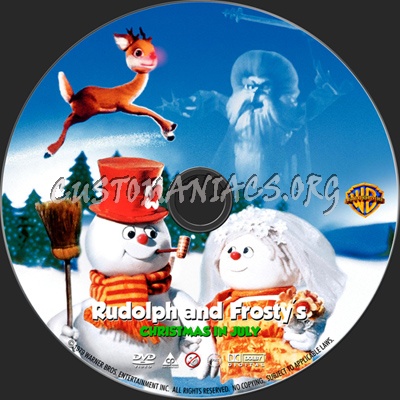 Rudolph and Frosty's Christmas in July dvd label